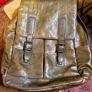 Men’s fry all leather backpack
